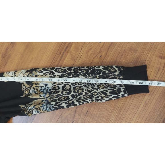 Womens Black Tiger Print Sweatshirt Top size Small - Picture 11 of 11